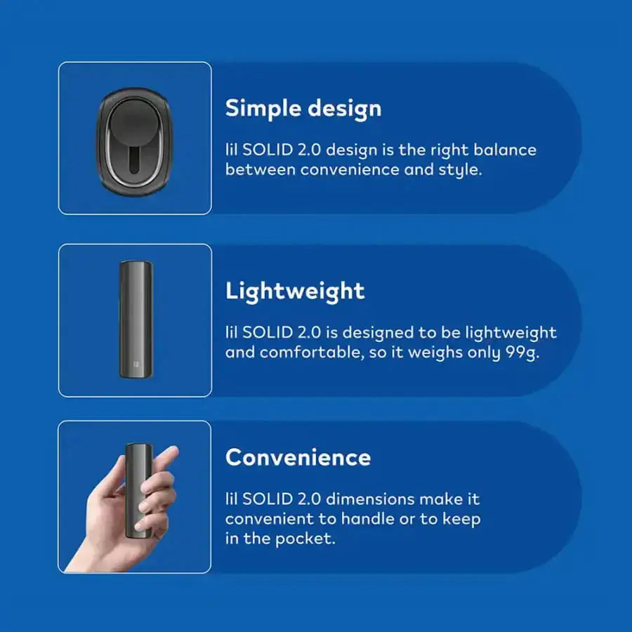 IQOS lil solid 2.0 Stone Grey - Dubai, Abu Dhabi, & UAE